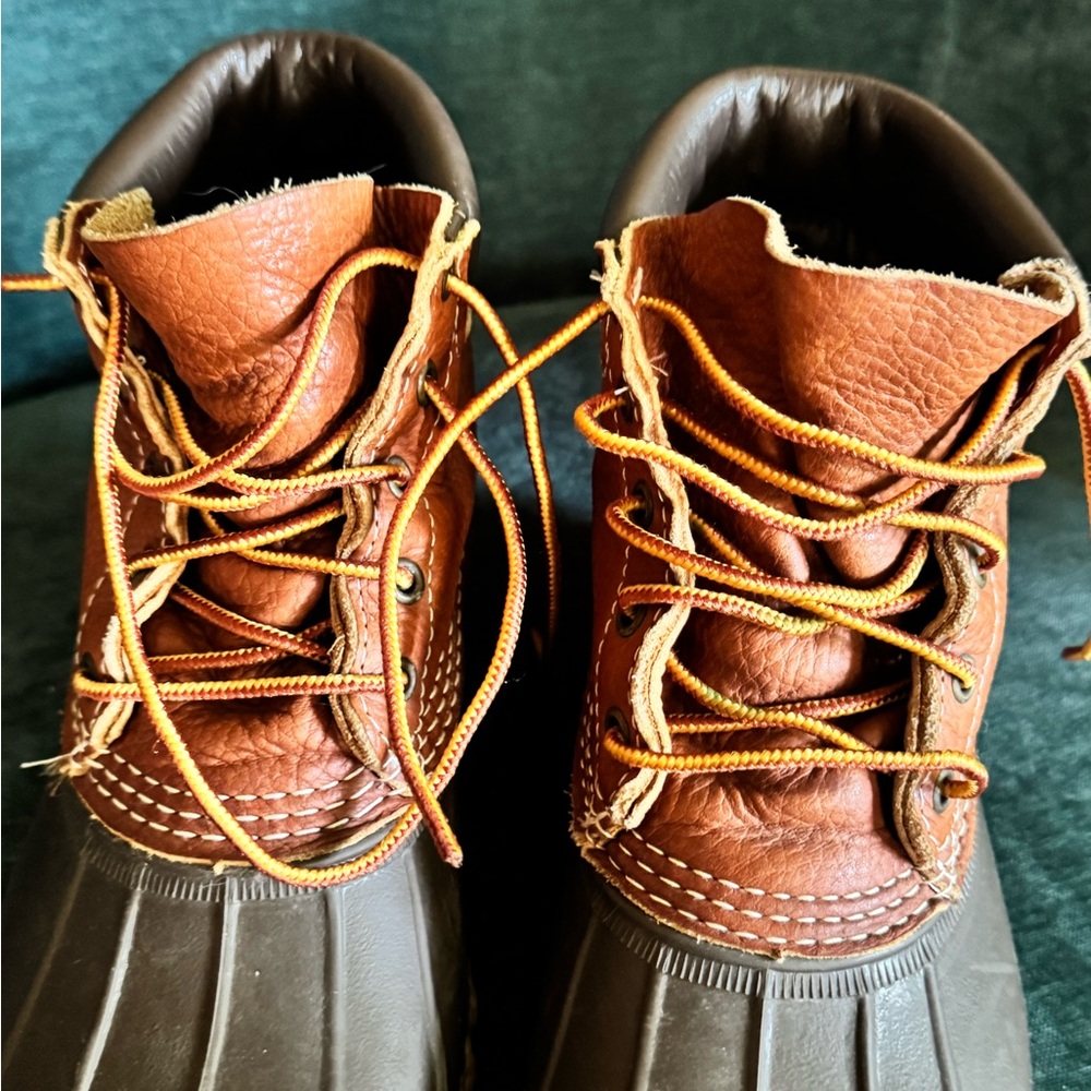 L.L. Bean Men’s 8 Women’s 10 Duck Bean Boot Original Short Lace Up Waterproof
